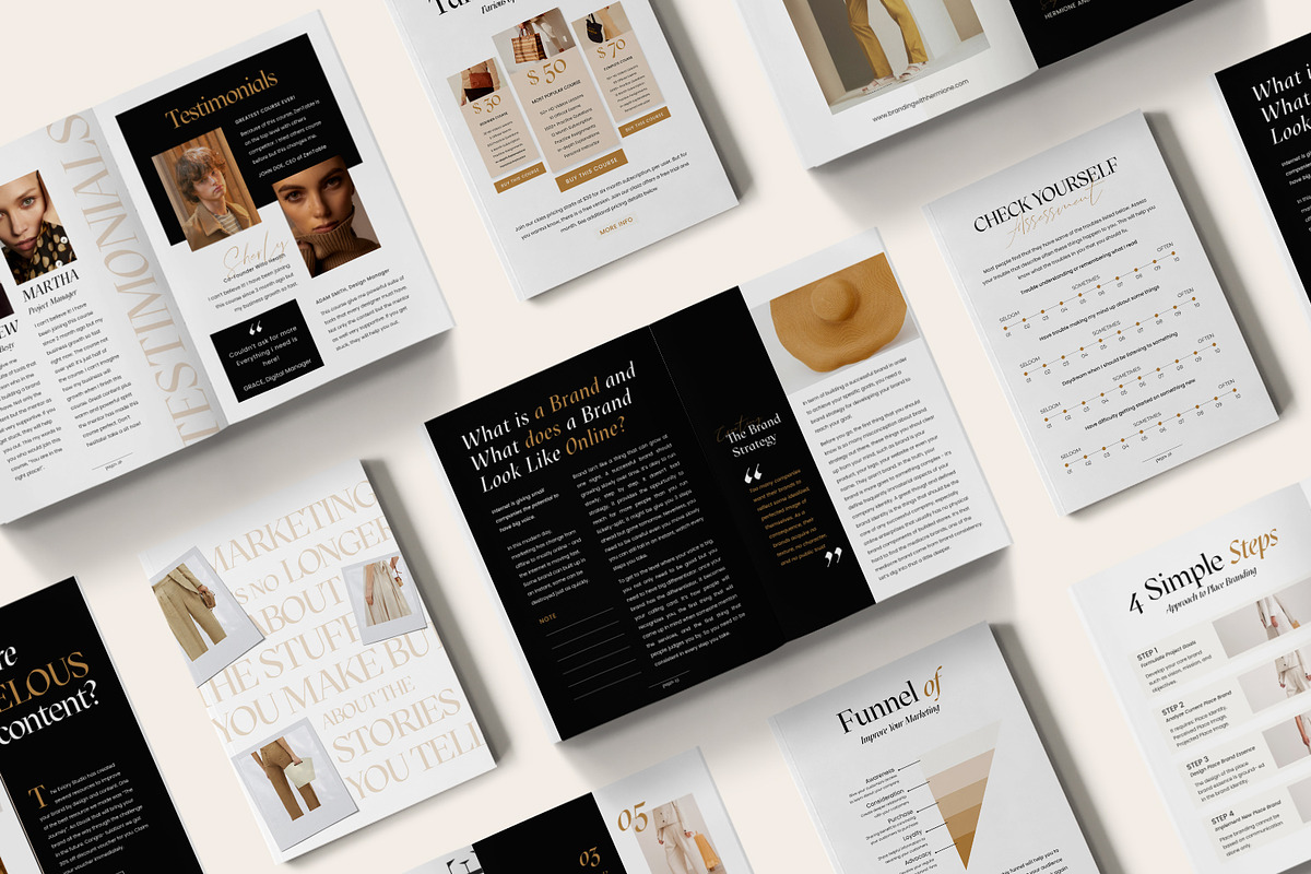 SALE Branding Workbook Creator CANVA, a Magazine Template by Eviory (Photo 3 of 43)