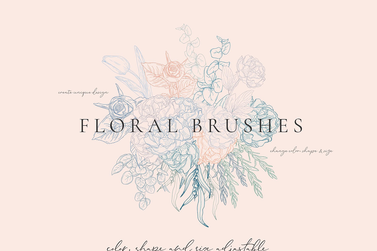 SALE Line Art Floral Graphic Bundle, a Graphic by Olya Creative (Photo 12 of 23)