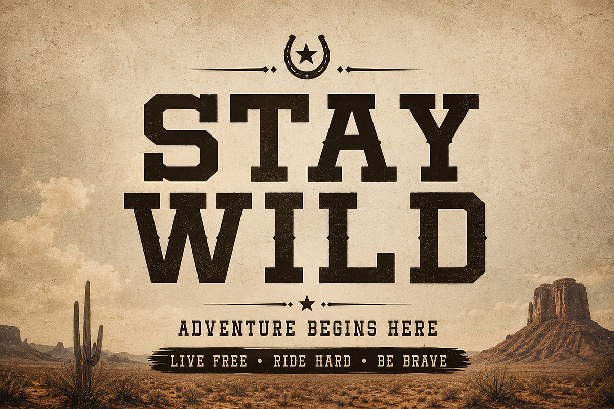 Rancher Capital, a Slab Serif Font by Wow Magic (Photo 2 of 5)