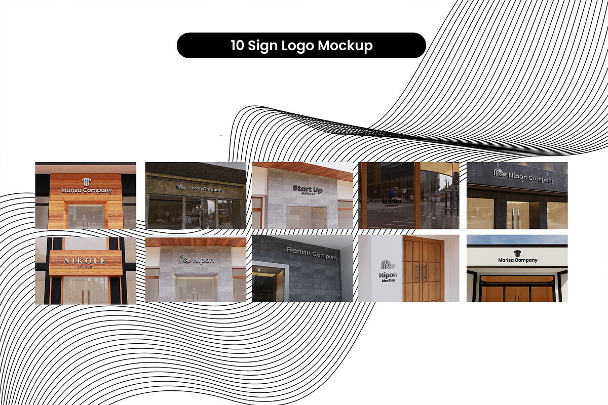 Realistic 3D Sign Logo Mockup, a Mockup by aalfndi (Photo 2 of 13)