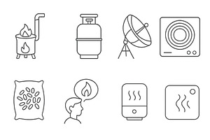 Illustration of various heating and, a Technology Illustration by ZinetroN