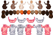 Family Clip Art, Custom Family, a Person Illustration by ElenazlataArt (Thumbnail 4 of 10)
