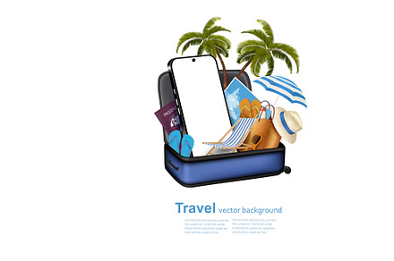 Tourist transport concept. Vector