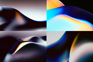 Chroma Waves Abstract Backgrounds