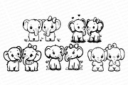 Bundle of elephant graphics svg, an Object Graphic by MegaPrezencik (Thumbnail 5 of 5)
