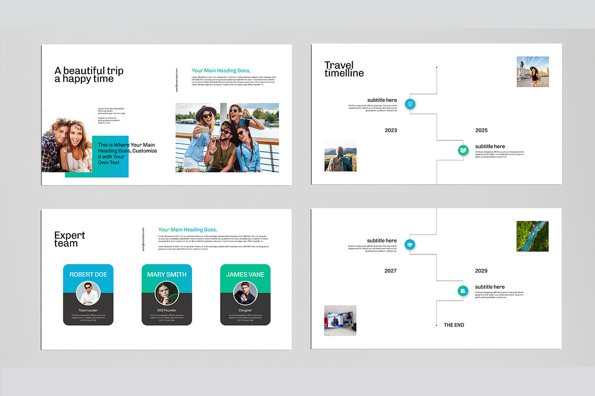 Travel Presentation Template, a Presentation Template by MightyDesign (Photo 4 of 8)