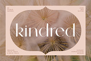 Kindred - Elegant and chic font, a Sans Serif Font by Studio Aurora (Thumbnail 1 of 11)