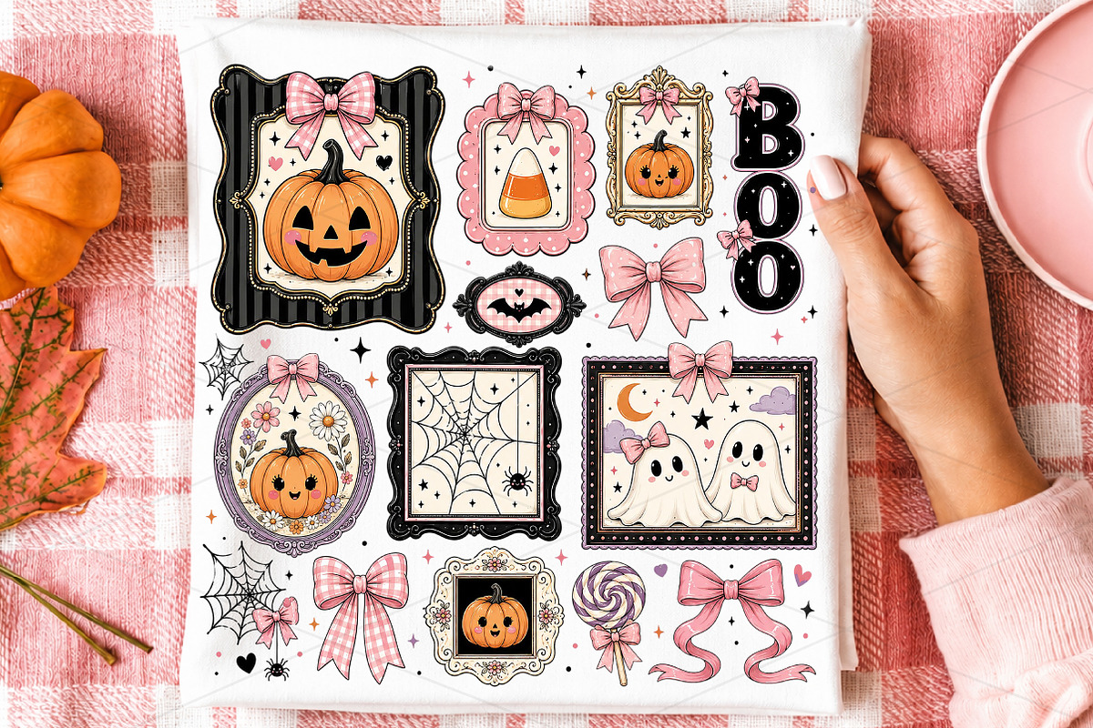 Spooky Boo Halloween Frame PNG, a Seasonal Illustration by OK Design (Photo 2 of 5)