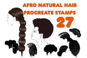 Afro Natural Hairstyles Procreate