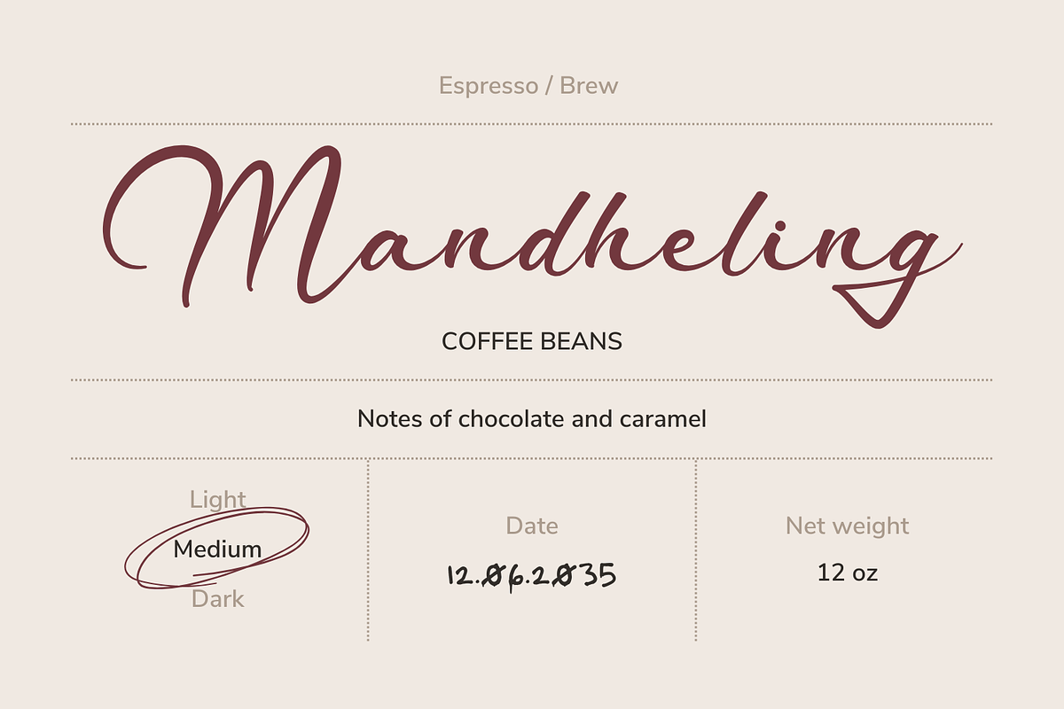 Patrigan Script Font, a Script Font by Basnistudio (Photo 4 of 7)