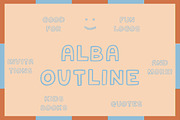 Alba Outline Marker Font, a Sans Serif Font by Margot + Co (Thumbnail 4 of 7)