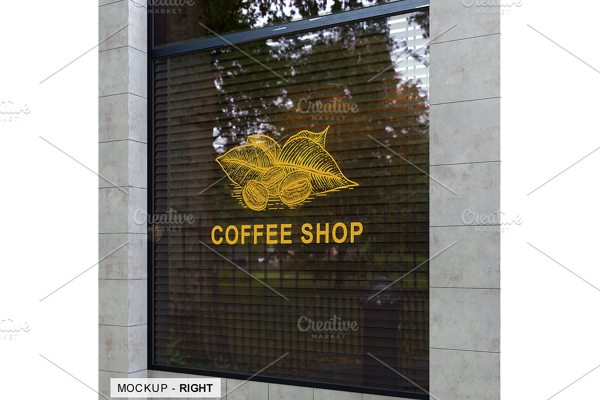 Storefront Window Logo Mockup, an Advertising Mockup by Art-Jek.std