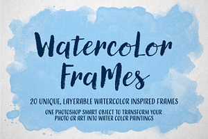Watercolor Frames + Portrait Maker