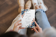 Blue and Orange Wedding Invitation, an Invitation Template by ForeverPrint (Thumbnail 6 of 8)
