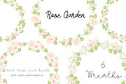 FONT SET&Rose Garden vector element, an Illustration by MooBeer (Thumbnail 4 of 6)