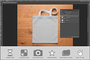 Tote Bag Top View PSD, a Shirt Mockup by Bruno's Shop (Thumbnail 2 of 3)