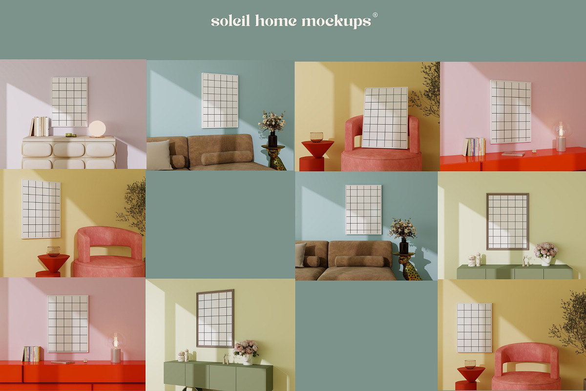 COLORIA | Dopamine Decor Mockups, a Household Mockup by SoleilHomeMockups (Photo 9 of 9)