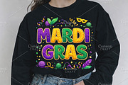 Faux Yarn Mardi Gras PNG, an Illustration by Canvas Craft (Thumbnail 3 of 6)