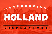 Holland Display Font, a Handwritten Font by Fourteen Letter (Thumbnail 1 of 8)