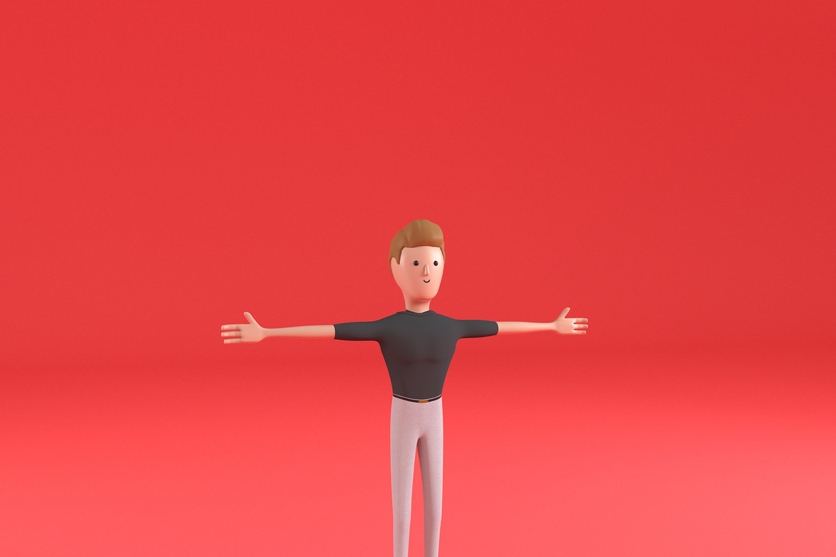 Male Character Chuck, a Characters & Person 3D Model by 3DTreatment (Photo 4 of 6)