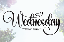 Wednesday | Script Font