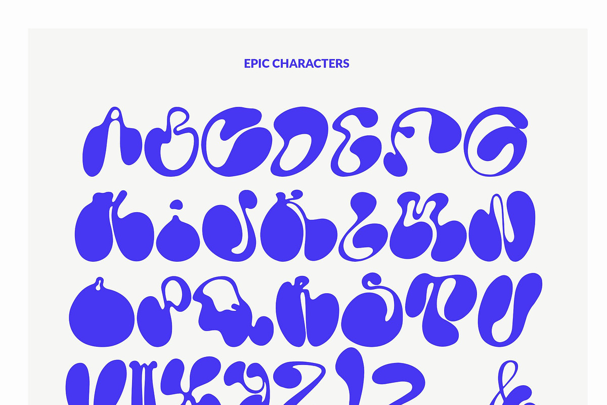 Sunset Icon Retro Bubble Font Duo, a Handwritten Font by Laras Wonderland (Photo 6 of 12)