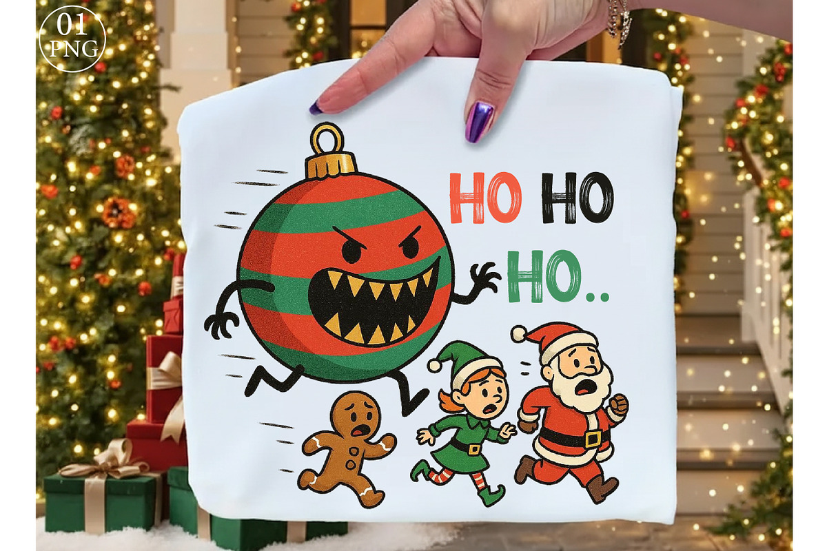 Christmas Ornament Ball Funny Gnome, an Illustration by Libby Wishes (Photo 1 of 8)