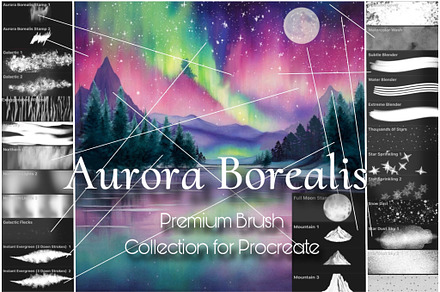 Aurora Borealis Premium Brushes