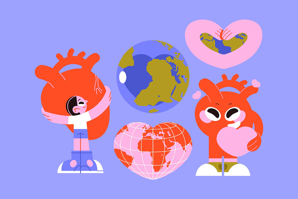 World Heart Day Asset Illustration, a Healthcare Illustration by graphicook