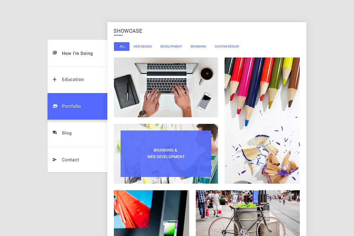 Material CV / Resume, a Resume Template by moinkhanuy (Photo 4 of 10)