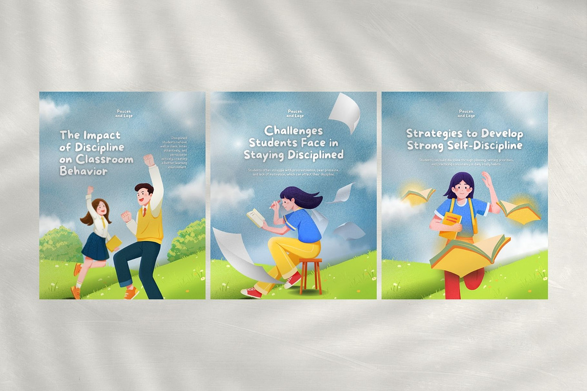 Academic Success Carousel Canva, a Social Media Template by Dstudio (Photo 3 of 4)
