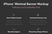iPhone™ Minimal Banner Mockup, an iPhone Mockup by eppearance (Thumbnail 4 of 4)
