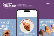Bakery Croissant Instagram Template, a Social Media Template by adoestudio (Thumbnail 1 of 3)