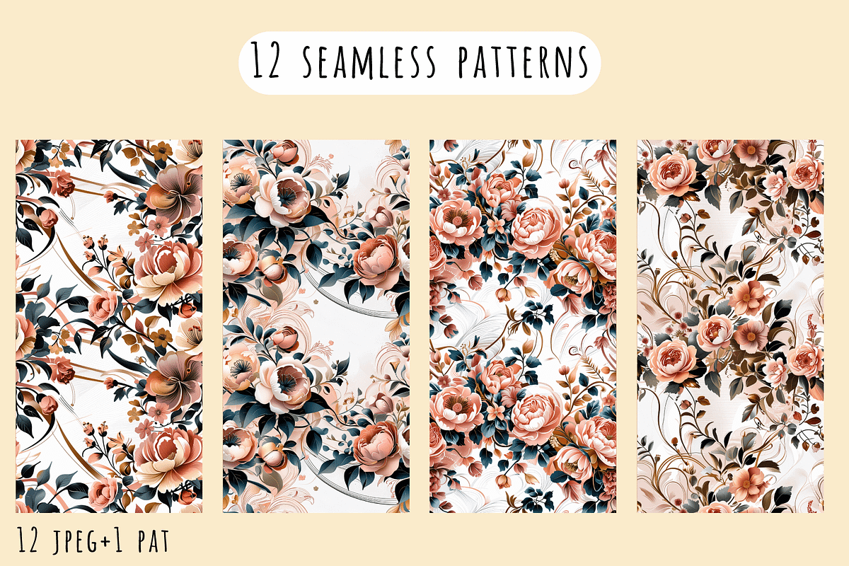 Tea Rose - Floral Patterns, a Pattern Graphic by Art Sproot (Photo 5 of 8)