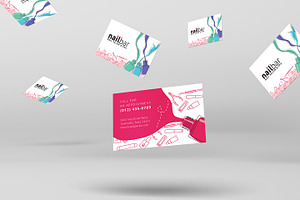 Nail Salon Business Card Template