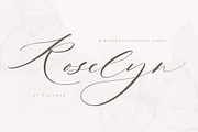 Roselyn Script, a Script Font by Calamar Studio (Thumbnail 1 of 13)