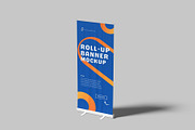 Rollup Banner Mockup, a Print Template by graphictime (Thumbnail 4 of 12)