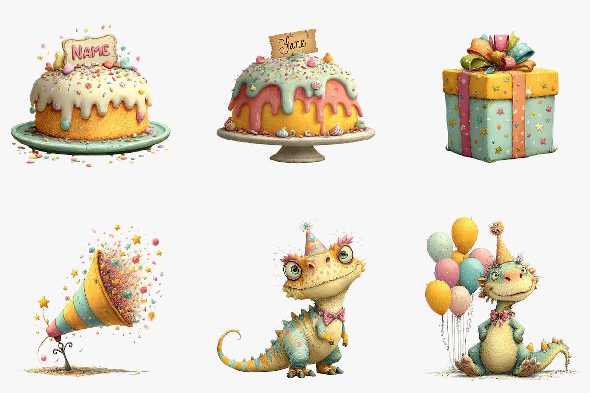 Whimsical kids birthday Celebration, an Illustration by CreationArt (Photo 7 of 7)