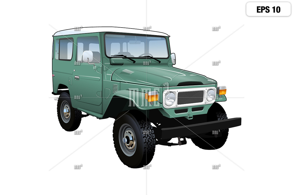 JDM 80's Classic SUV 4x4 Cruiser, an Illustration by MMG1designs (Photo 1 of 4)