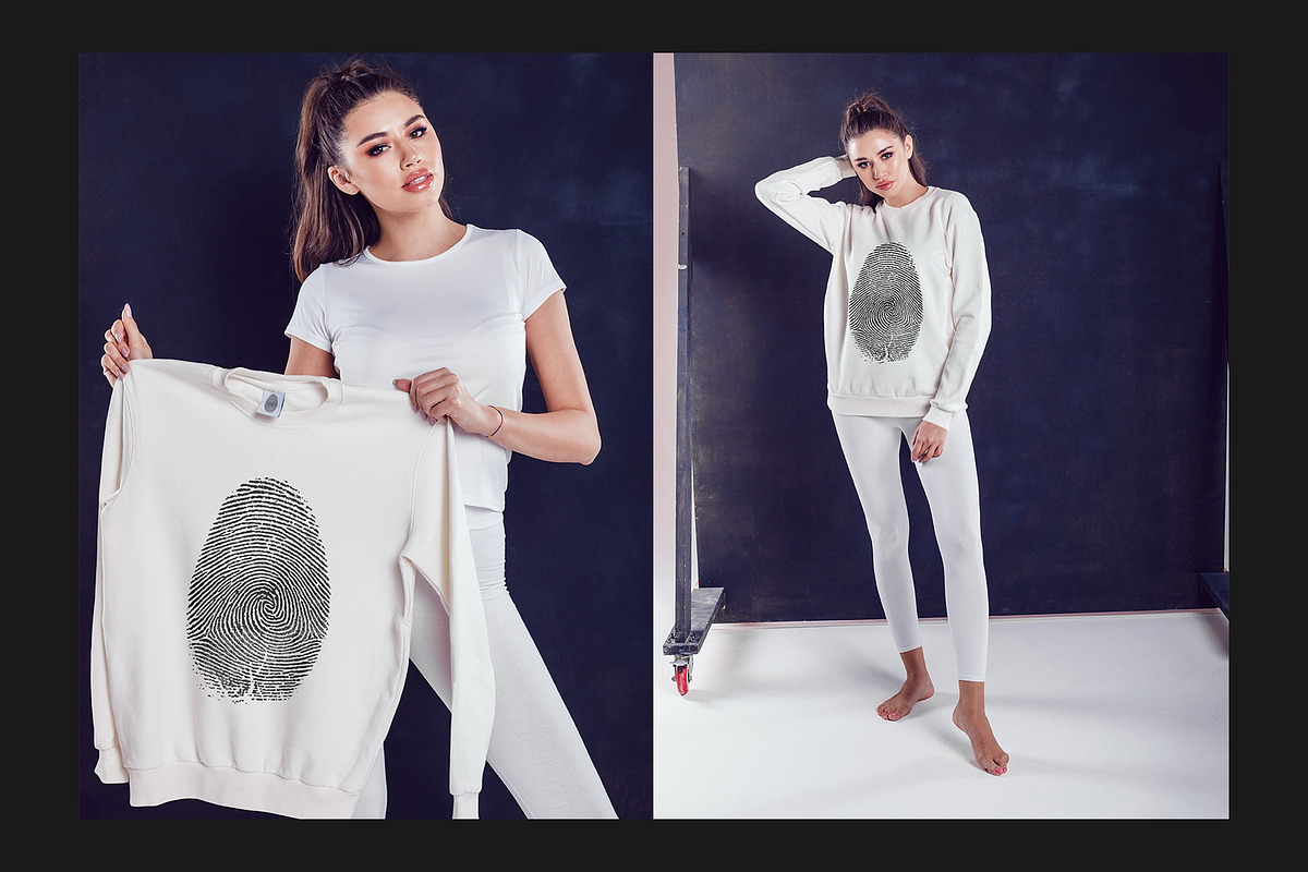 Sweatshirt Mock-Up Set, a Hoody Mockup by Freeman Studio (Photo 10 of 16)