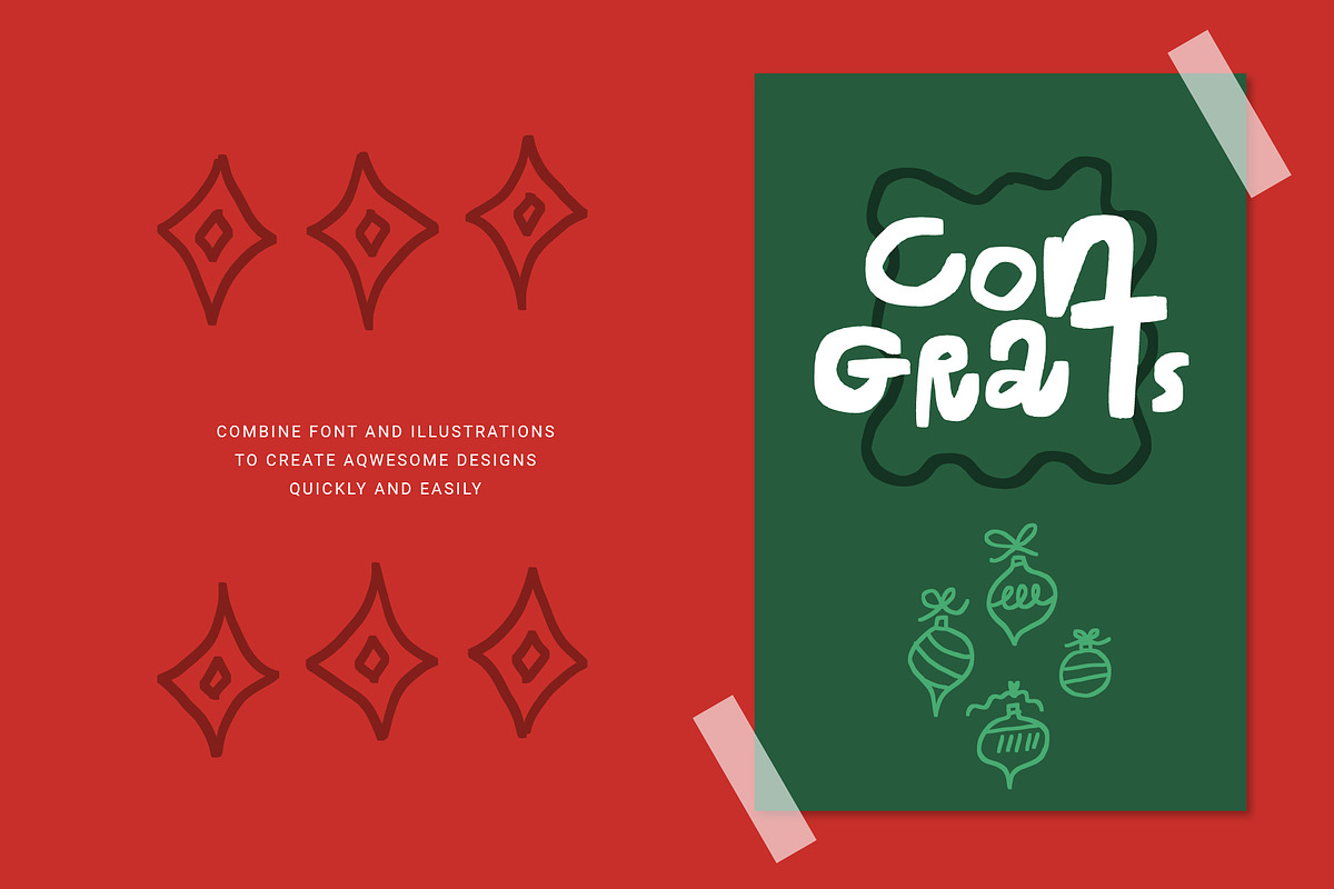 HOLLY JOLLY FONT & 97 ILLUSTRATIONS, a Handwritten Font by Favete Art (Photo 16 of 24)