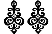 Elegant Earrings SVG Collection, an Object Graphic by Designer_Momina (Thumbnail 8 of 13)