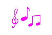 Music icon design template, a Solid Icon by Sumberpangan (Thumbnail 2 of 3)