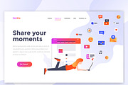 Landing page templates, a Templates & Theme by Creative Graphics (Thumbnail 9 of 12)