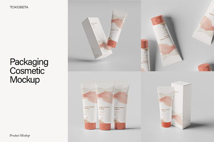 Packaging Cosmetic Mockup, a Packaging Mockup by Tokobeta