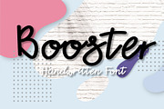 Booster font, a Script Font by skyclick (Thumbnail 1 of 3)