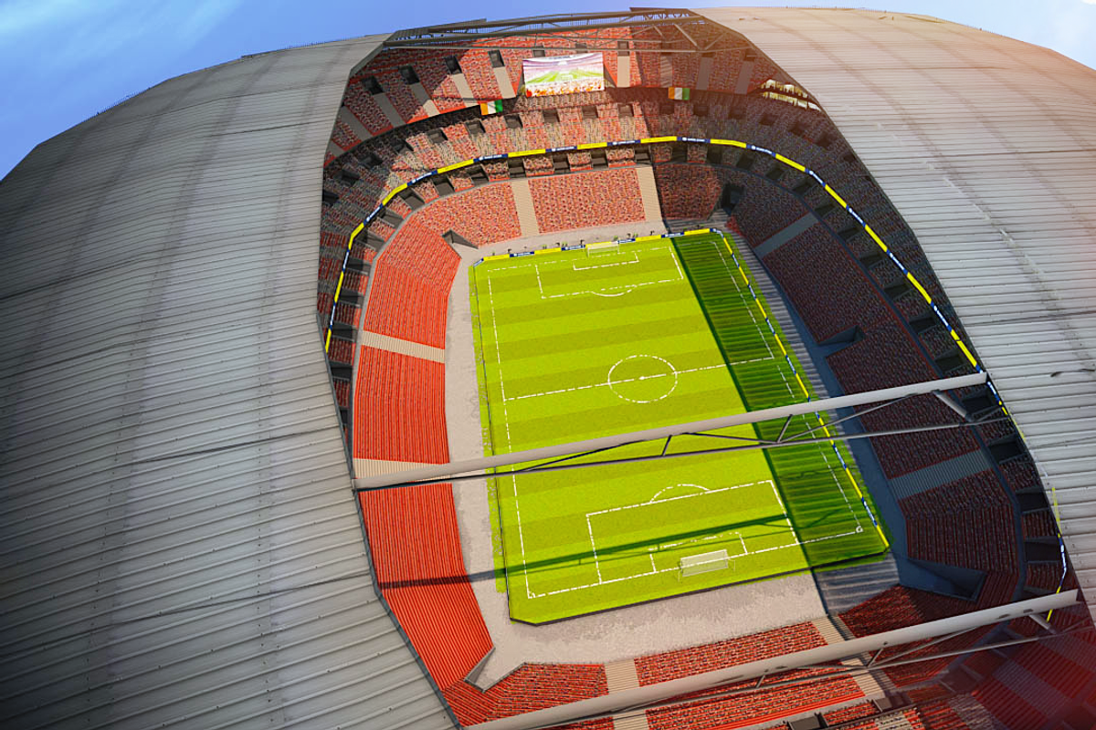 Football stadium game ready 3D-Model, an Architecture 3D Model by 3DGeeq (Photo 9 of 18)