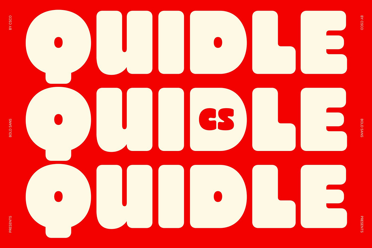 CS Quidle – Chunky Font, a Sans Serif Font by Craft Supply Co. (Photo 1 of 8)
