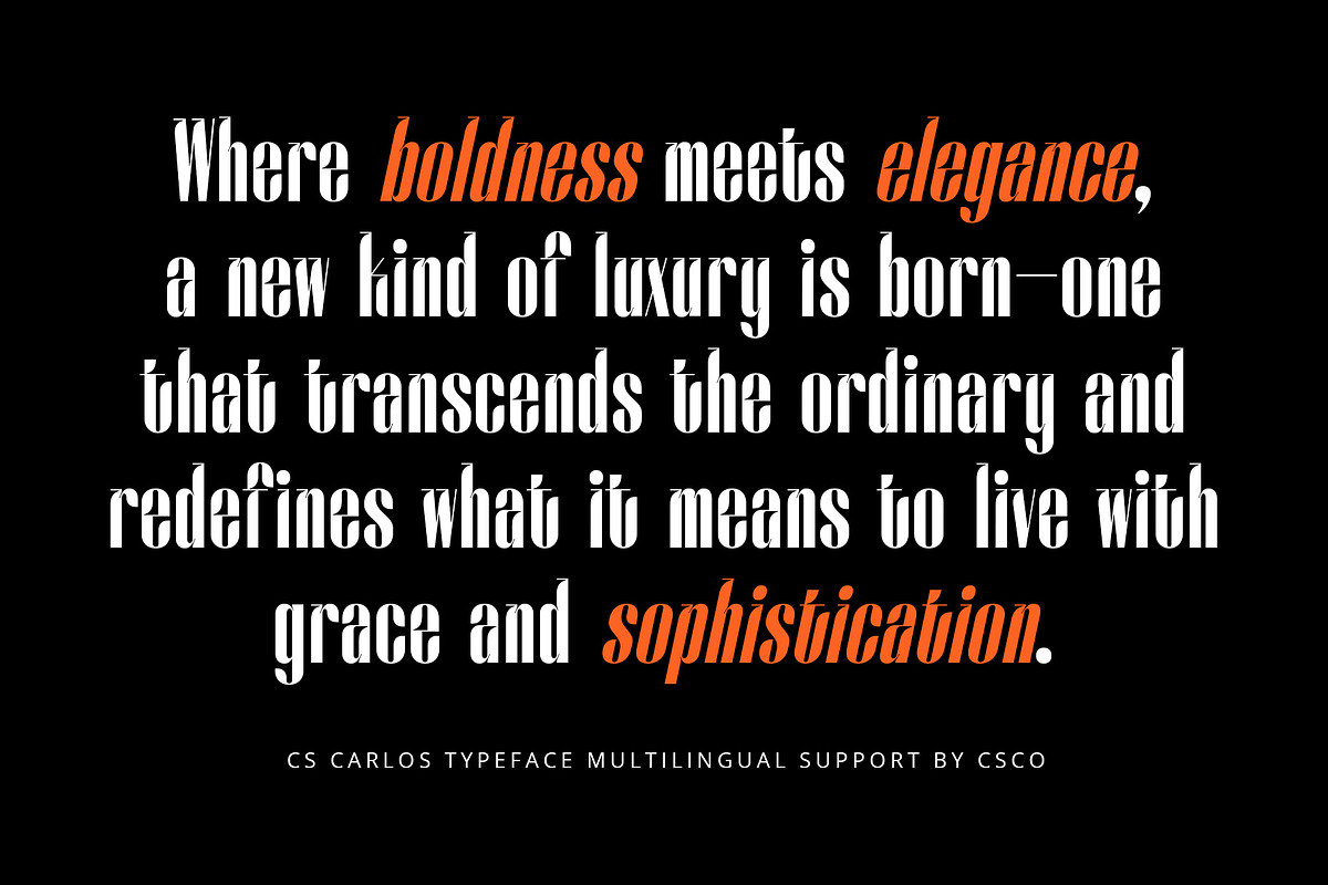 CS Carlos – Condensed Font, a Sans Serif Font by Craft Supply Co. (Photo 6 of 8)