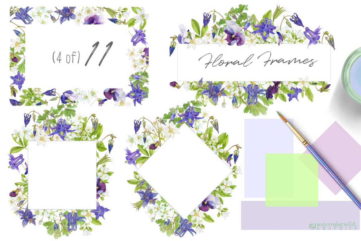 French Blues-Design Pack!, an Illustration by watercolorwild.graphics (Photo 5 of 11)